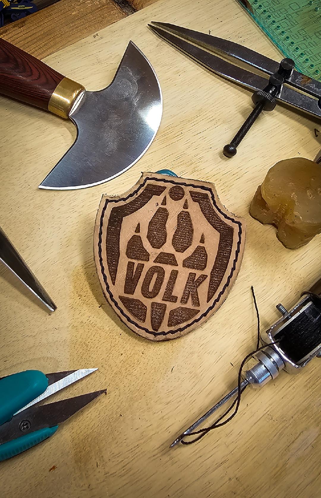 Handmade Leather VOLK Patch (U.S. ONLY)